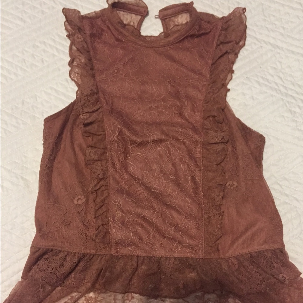 Express lace dressy tank